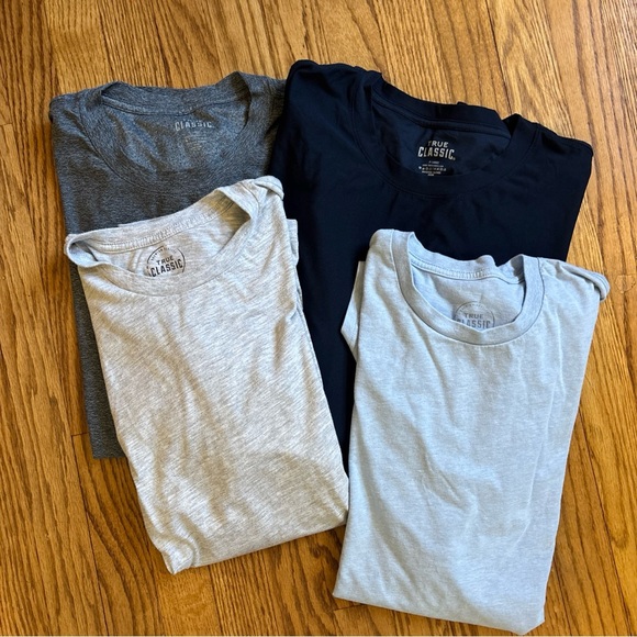 True Classic Other - True Classic Mens Long Sleeve Short Sleeve T shirt XL Crew Neck Lot Of 4